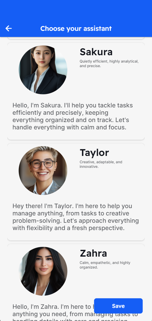 Choosing your Assindo AI assistant